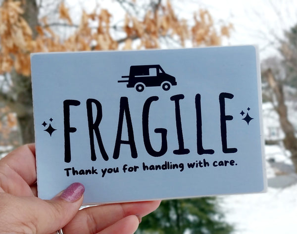 Fragile stickers