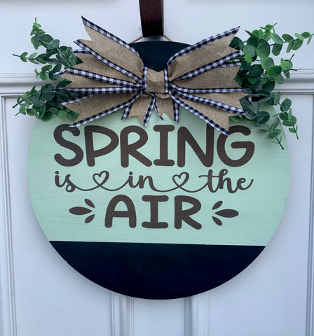 Spring Door Sign
